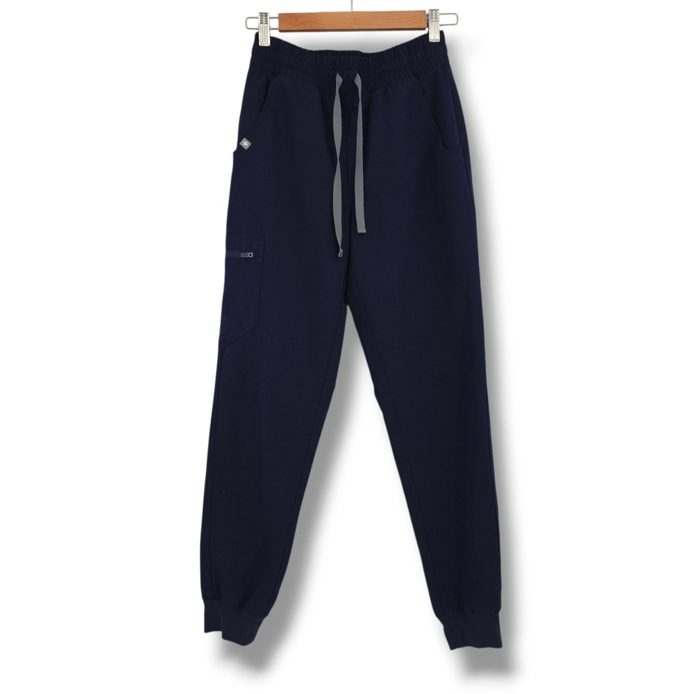 FIGS Navy Blue Technical Collection Jogger Scrub Pants Womens Size XS
